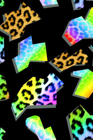 不规则几何印花华亿平台图片