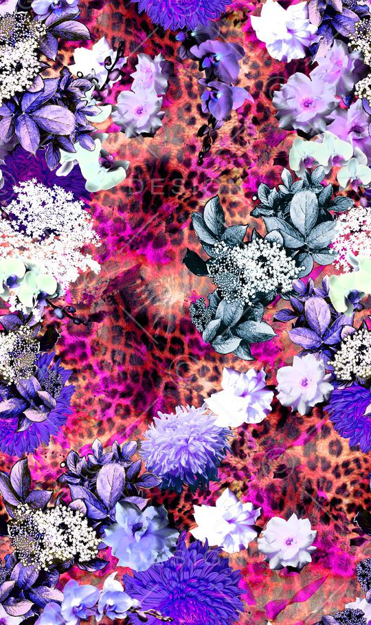 豹纹印花华亿平台图片