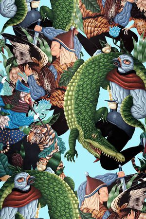 鳄鱼印花华亿平台图片