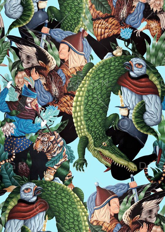 鳄鱼印花华亿平台图片