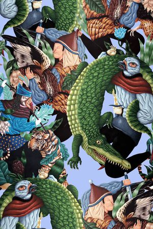 鳄鱼印花华亿平台图片