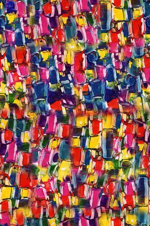 彩色几何印花华亿平台图片