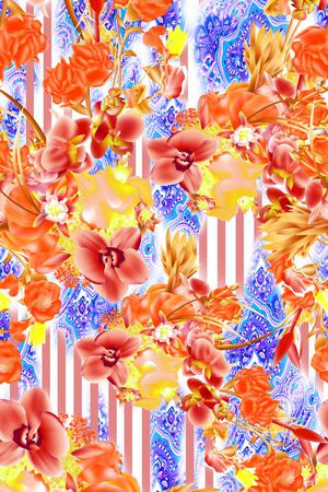 玫瑰印花华亿平台图片