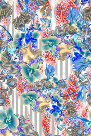 玫瑰印花华亿平台图片