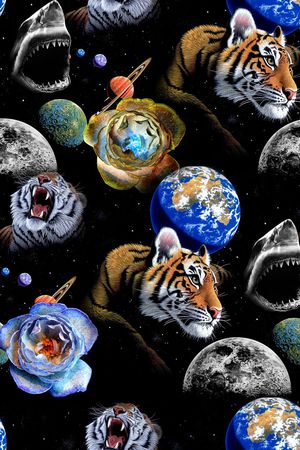 老虎头印花华亿平台图片