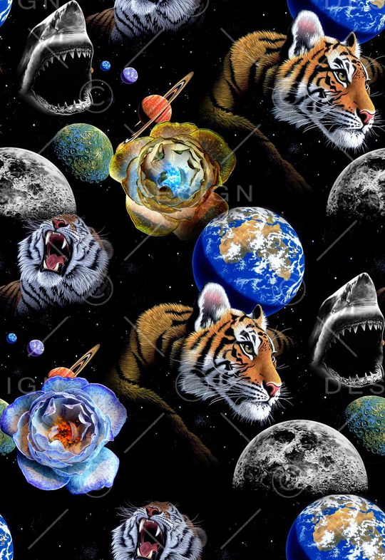 老虎头印花华亿平台图片