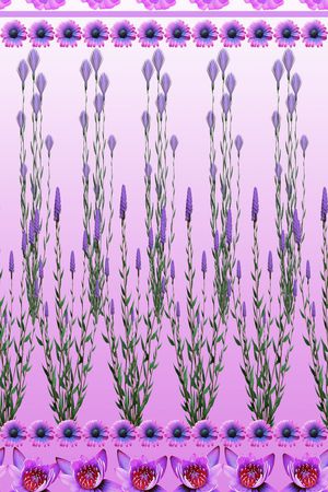 浪漫花卉印花华亿平台图片