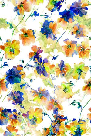 玉兰花印花华亿平台图片