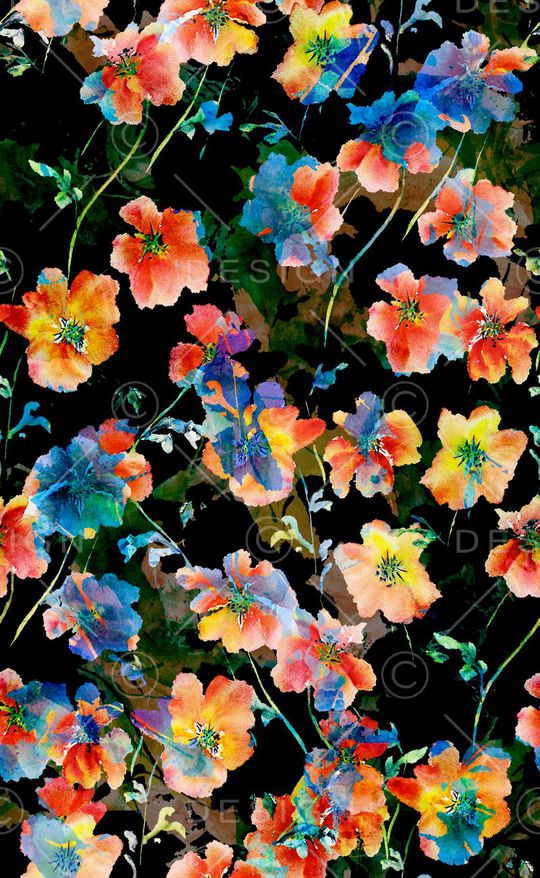 玉兰花印花华亿平台图片