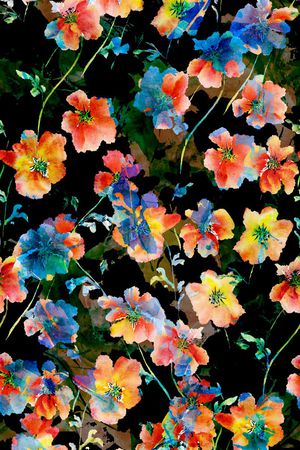 玉兰花印花华亿平台图片