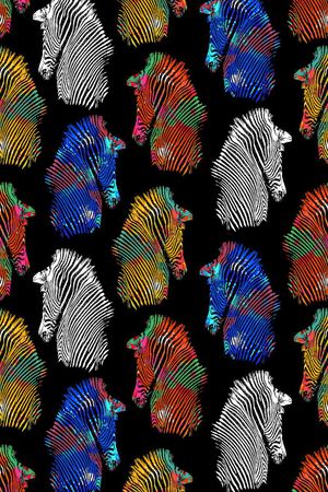 斑马纹印花华亿平台图片