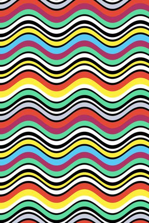 时尚波浪纹印花华亿平台图片