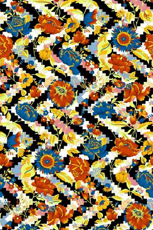 几何印花华亿平台图片