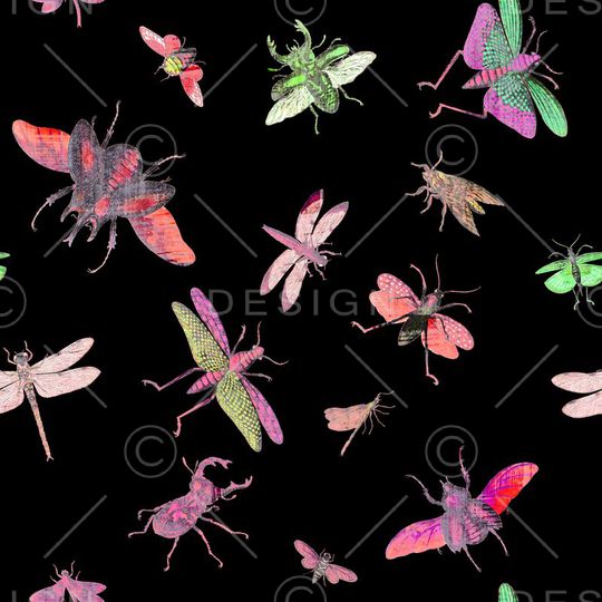 昆虫印花华亿平台图片