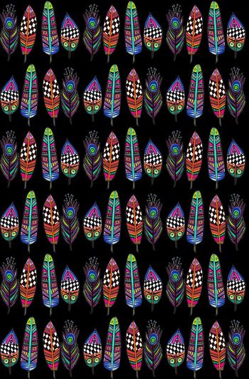 592993-最新时尚抽象几何羽毛