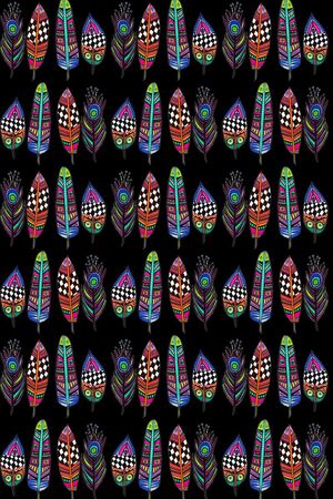 羽毛印花华亿平台图片