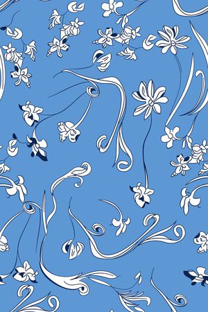 抽象花卉印花华亿平台图片