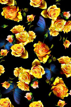 抽象几何清爽梦幻艺术平底立体手绘满版最新高清数码蕾丝民族中国风绣花珠宝肌理时尚潮

流大牌复古欧美风女装外套印花华亿平台图片