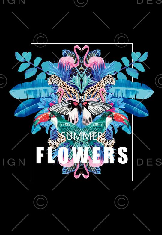 大牌花卉印花华亿平台图片