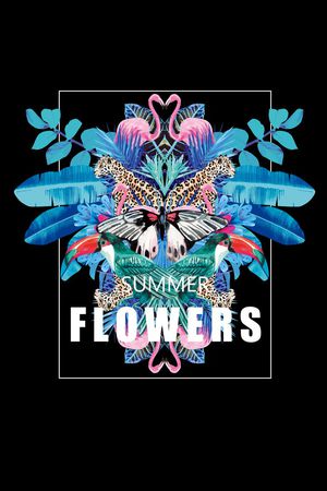 大牌花卉印花华亿平台图片