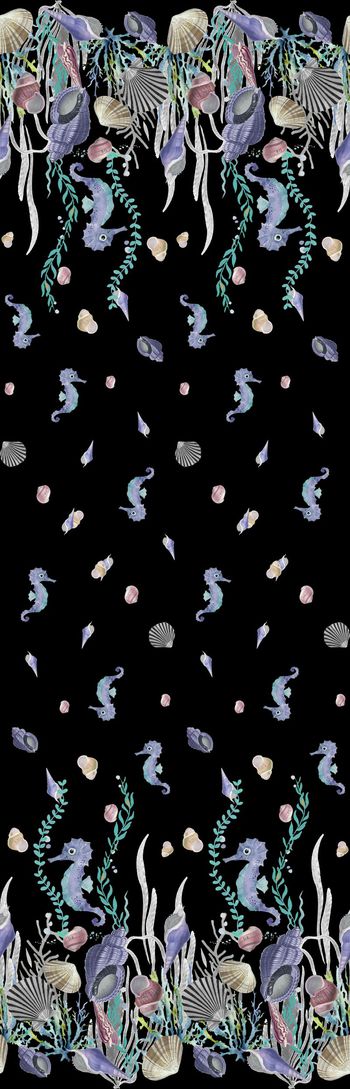 593052-最新时尚水彩海底生物