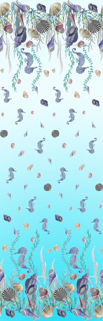 593055-最新时尚水彩海底生物