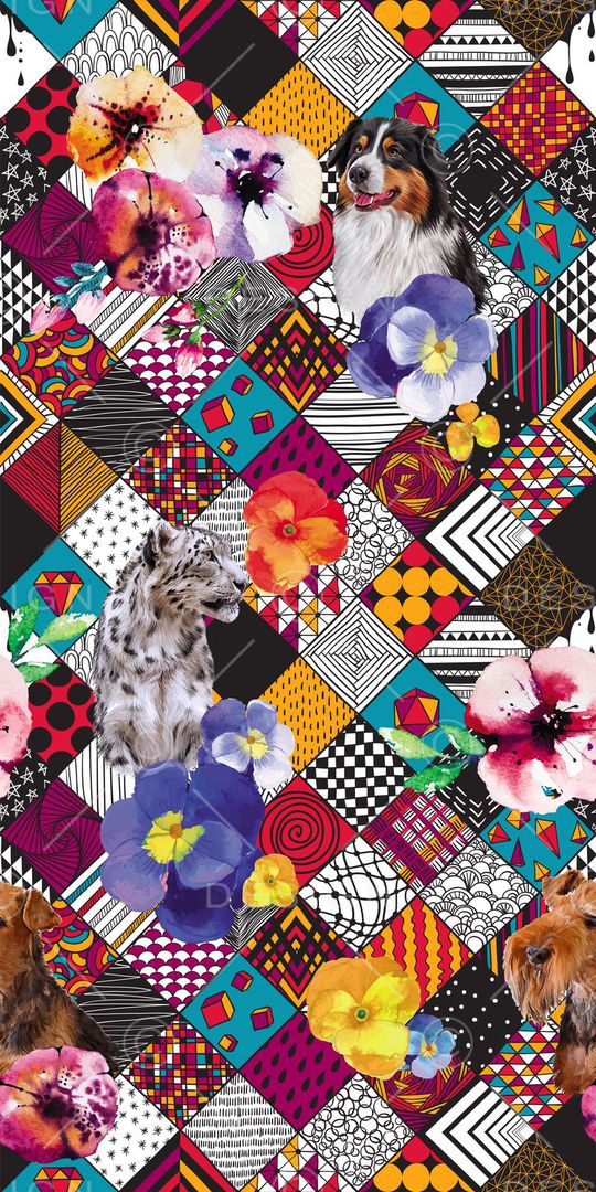 牵牛花印花华亿平台图片