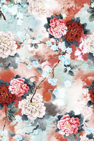 水彩印花华亿平台图片