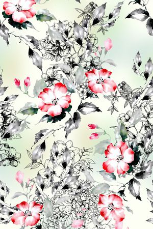 线条印花华亿平台图片