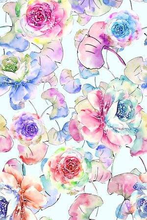 水彩印花华亿平台图片