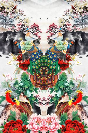 此华亿平台实际比例为上传图片的2倍。印花华亿平台图片