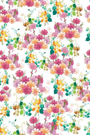 花卉图案印花华亿平台图片