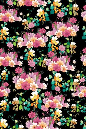 花卉图案印花华亿平台图片