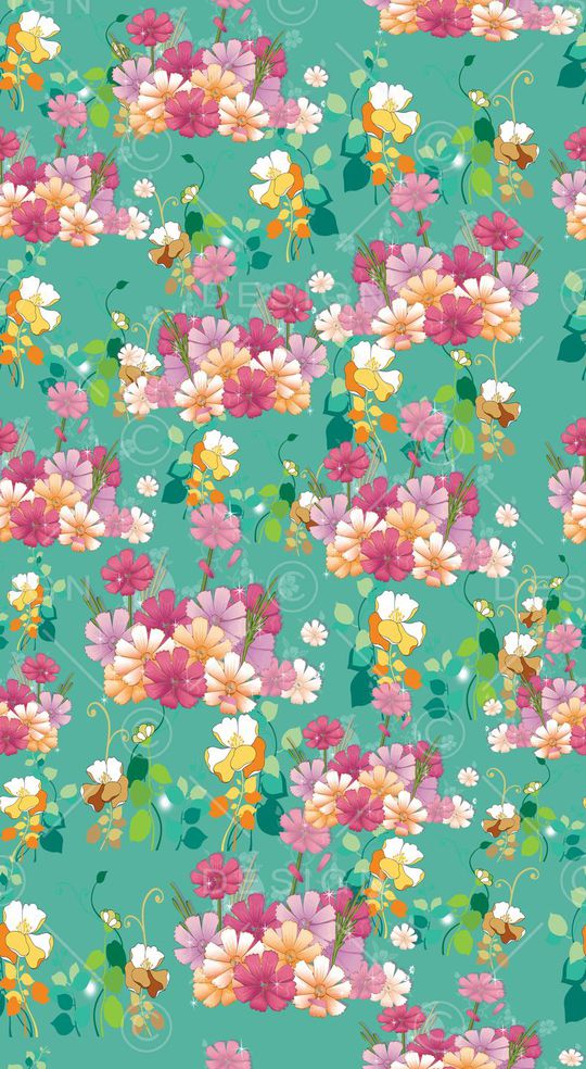 花卉图案印花华亿平台图片