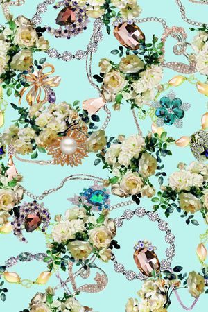 浪漫花卉印花华亿平台图片