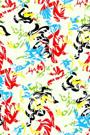 不规则几何印花华亿平台图片