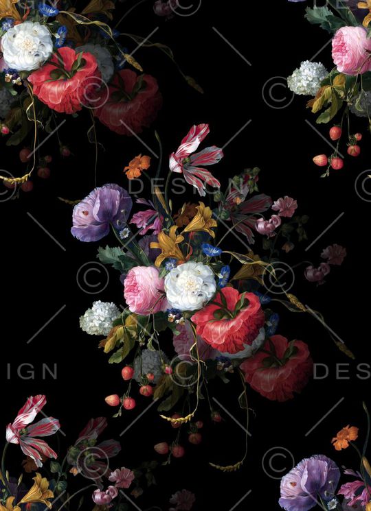 油画花卉印花华亿平台图片