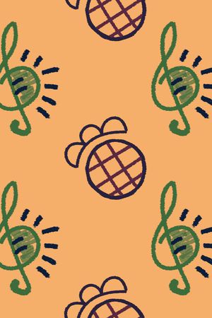 音乐符号印花华亿平台图片