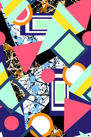 几何、纹理、填充印花华亿平台图片