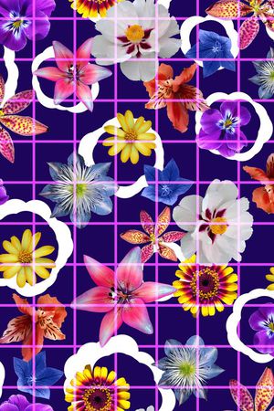 花卉、格子、纯底印花华亿平台图片