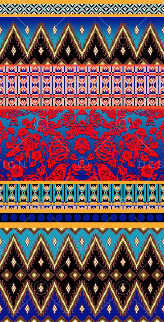 几何、剪纸花纹、条纹印花华亿平台图片