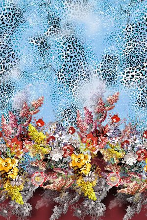 豹纹印花华亿平台图片