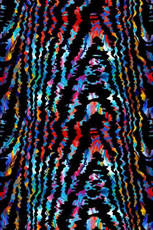 不规则几何印花华亿平台图片