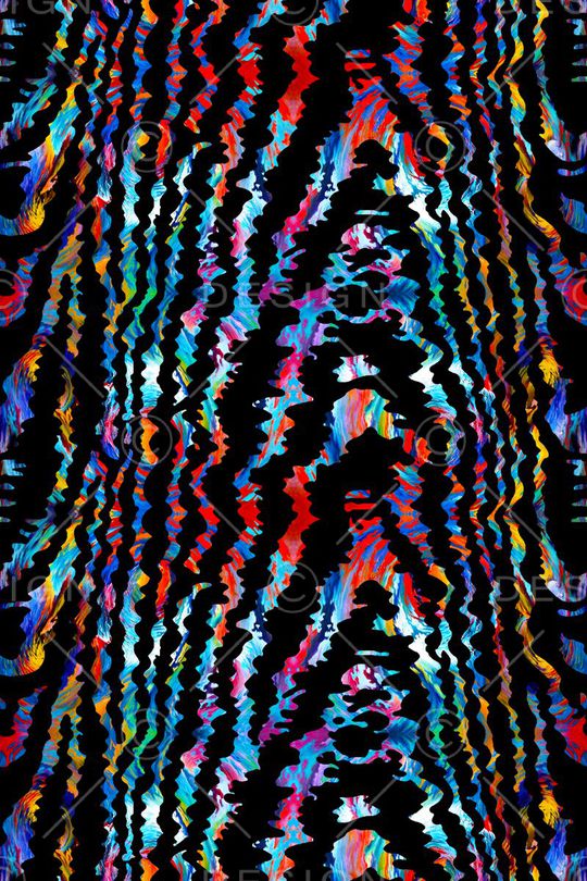 不规则几何印花华亿平台图片