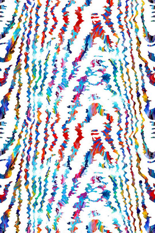 不规则几何印花华亿平台图片