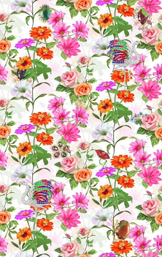 玫瑰印花华亿平台图片