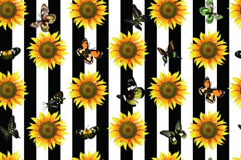 向日葵印花华亿平台图片