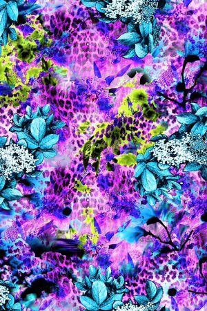 豹纹印花华亿平台图片