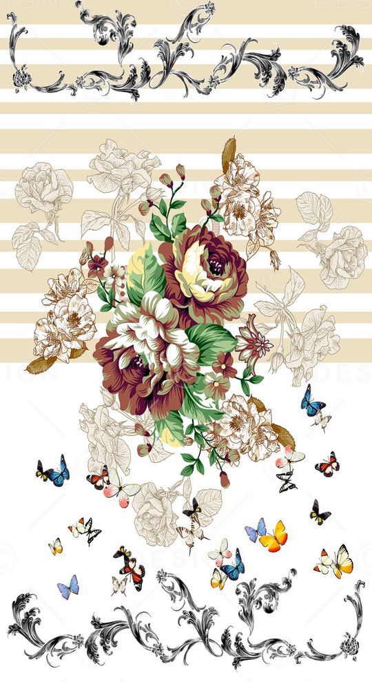 花卉印花华亿平台图片