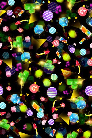 几何形印花华亿平台图片